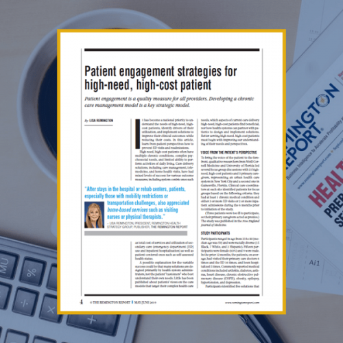 Patient Engagement Strategies for High-Need, High-Cost Patients
